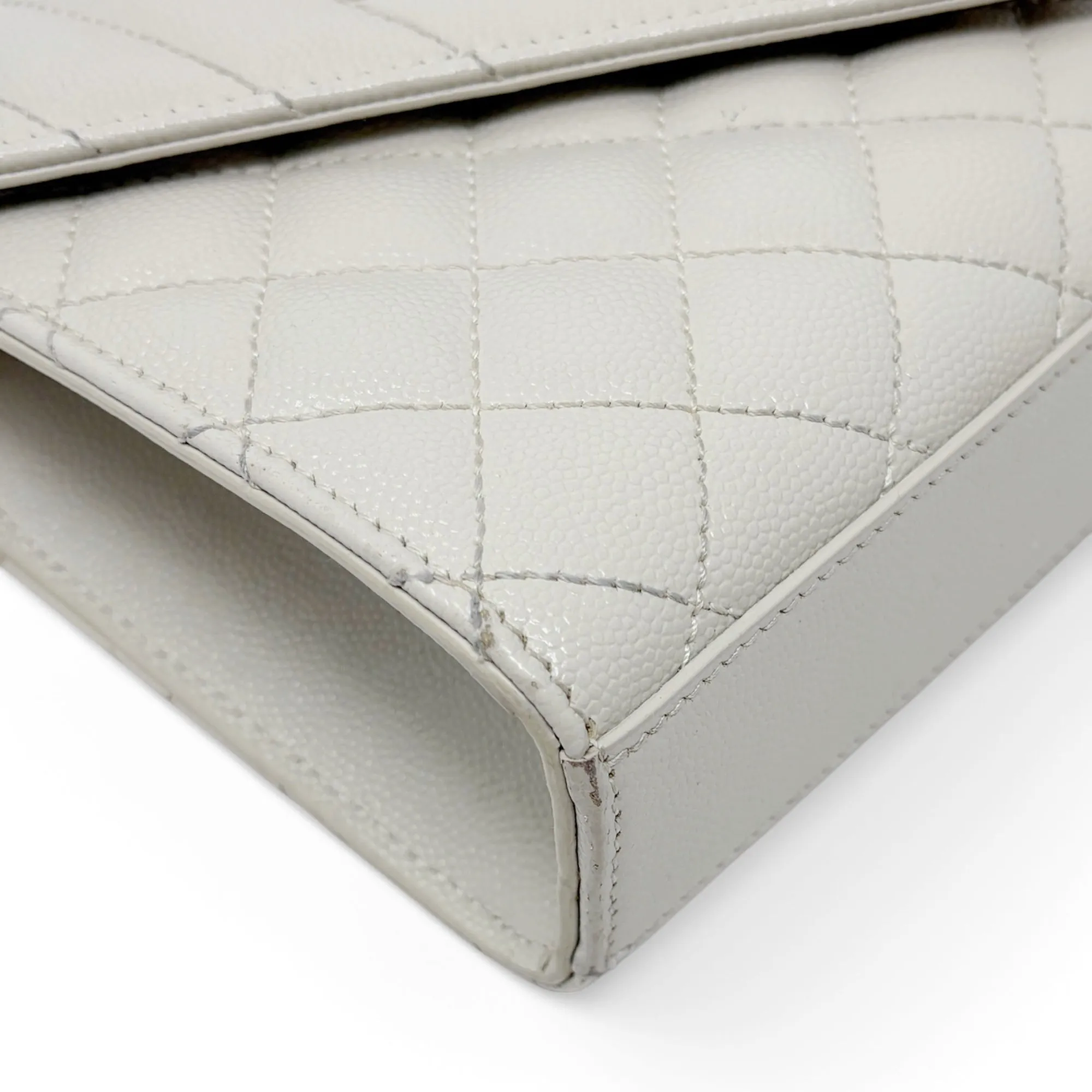 Saint Laurent Blanc Vintage Small Envelope Bag