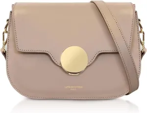 San Pedro Leather Shoulder Bag, 9.8 x 7.5 x 3.1 inches, Goldtone Hardware