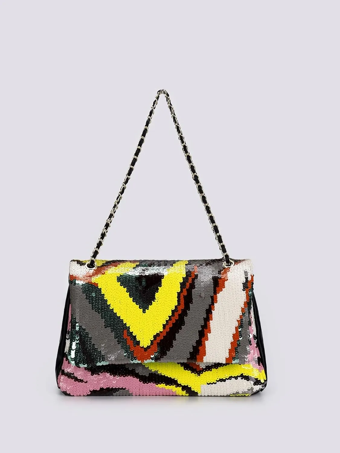 Sequin Embroidery Shoulder Bag for Women,Bohemian Straw Tote Bag,Handbag Large Capacity for Vacation Daily Travel