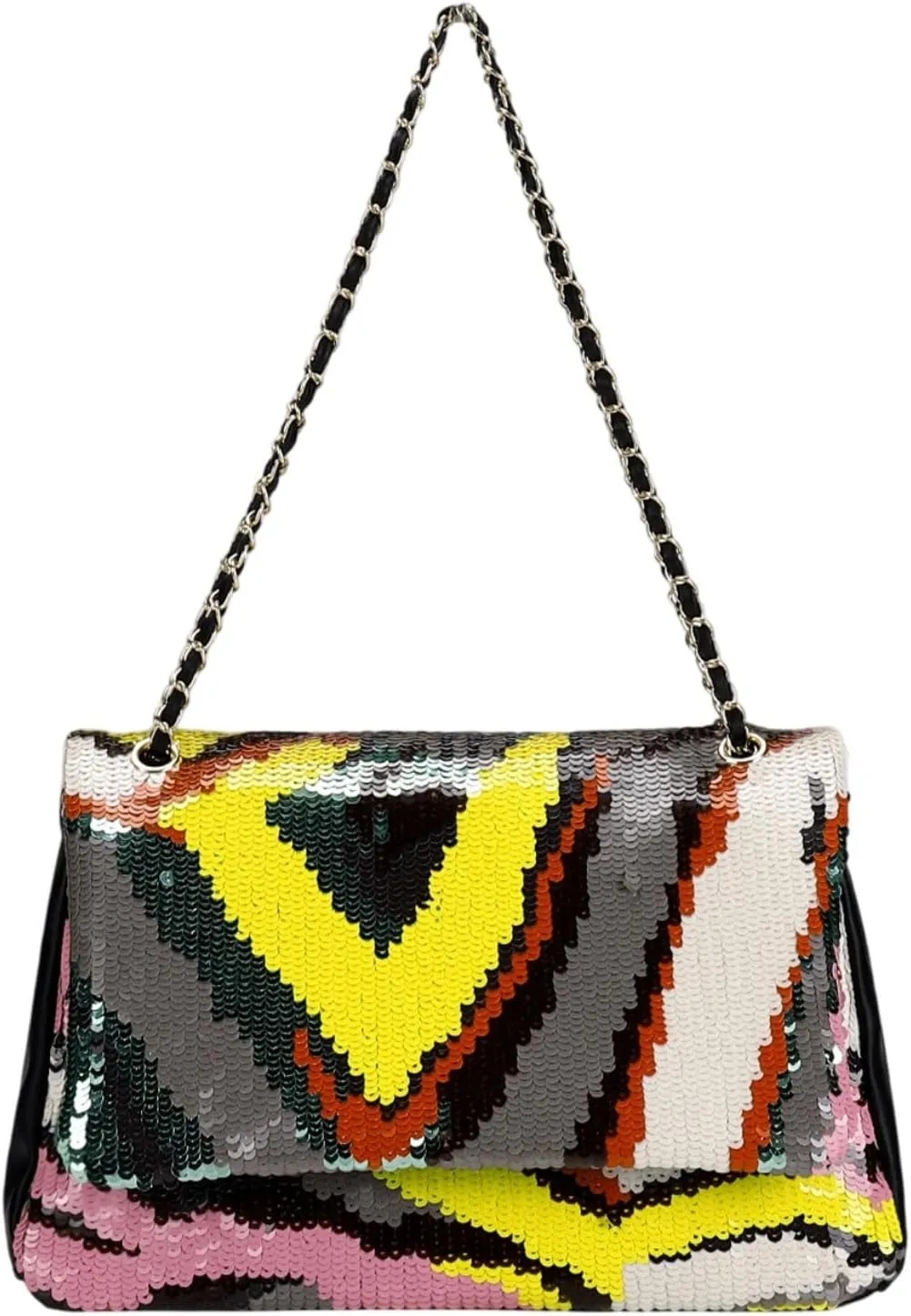 Sequin Embroidery Shoulder Bag for Women,Bohemian Straw Tote Bag,Handbag Large Capacity for Vacation Daily Travel