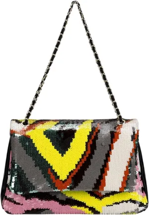 Sequin Embroidery Shoulder Bag for Women,Bohemian Straw Tote Bag,Handbag Large Capacity for Vacation Daily Travel