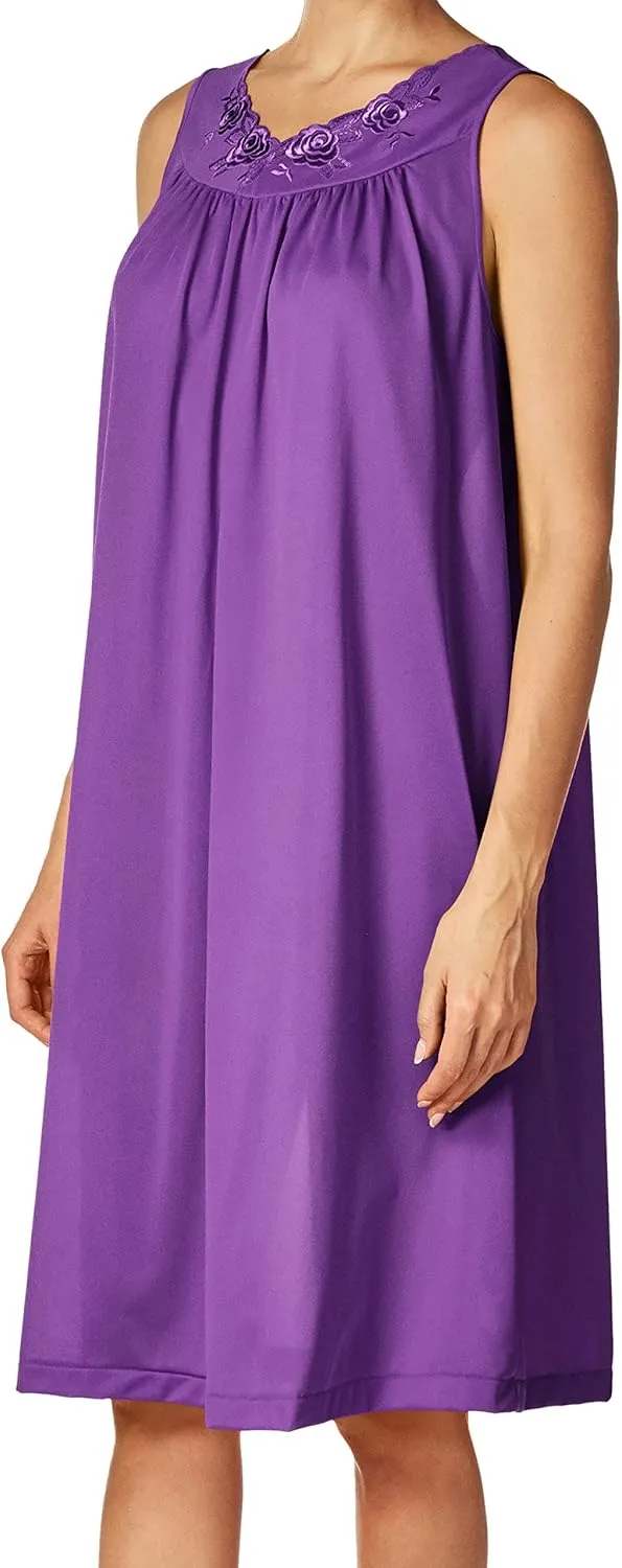 Shadowline Women's Plus-Size Petals 40 Inch Sleeveless Waltz Gown