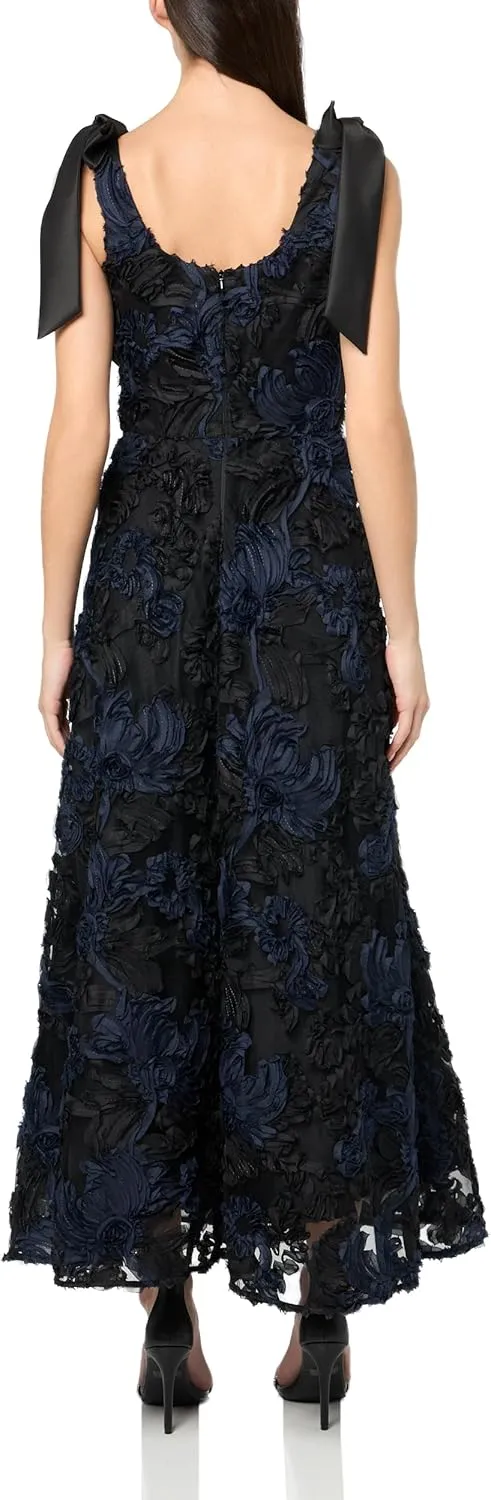 Shoshanna Women's Midnight Embroidered Tulle Dakota Dress
