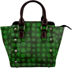 Shoulder Bag for Women Tote Bag Shoulder Bag Handbag PU Leather Studded Satchel Bag with Pockets