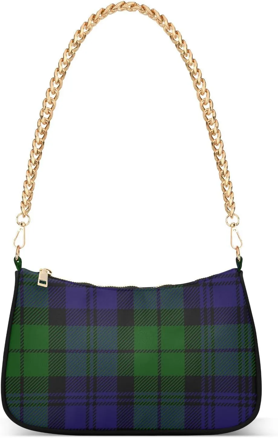 Shoulder Bag Tartan Plaid Green Blue Women Clutch Handbag Shoulder Purch Boho Bag Date Chain Bag Tote Bag Spring Holiday Birthday Gift for Girlfriend, Wife, Lover