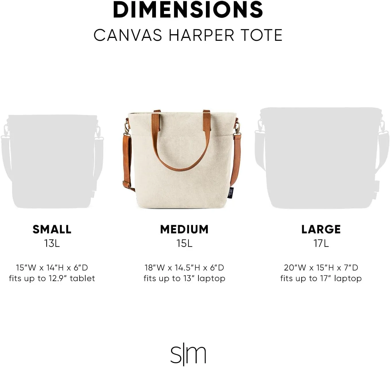 Simple Modern Canvas Tote Bag for Women