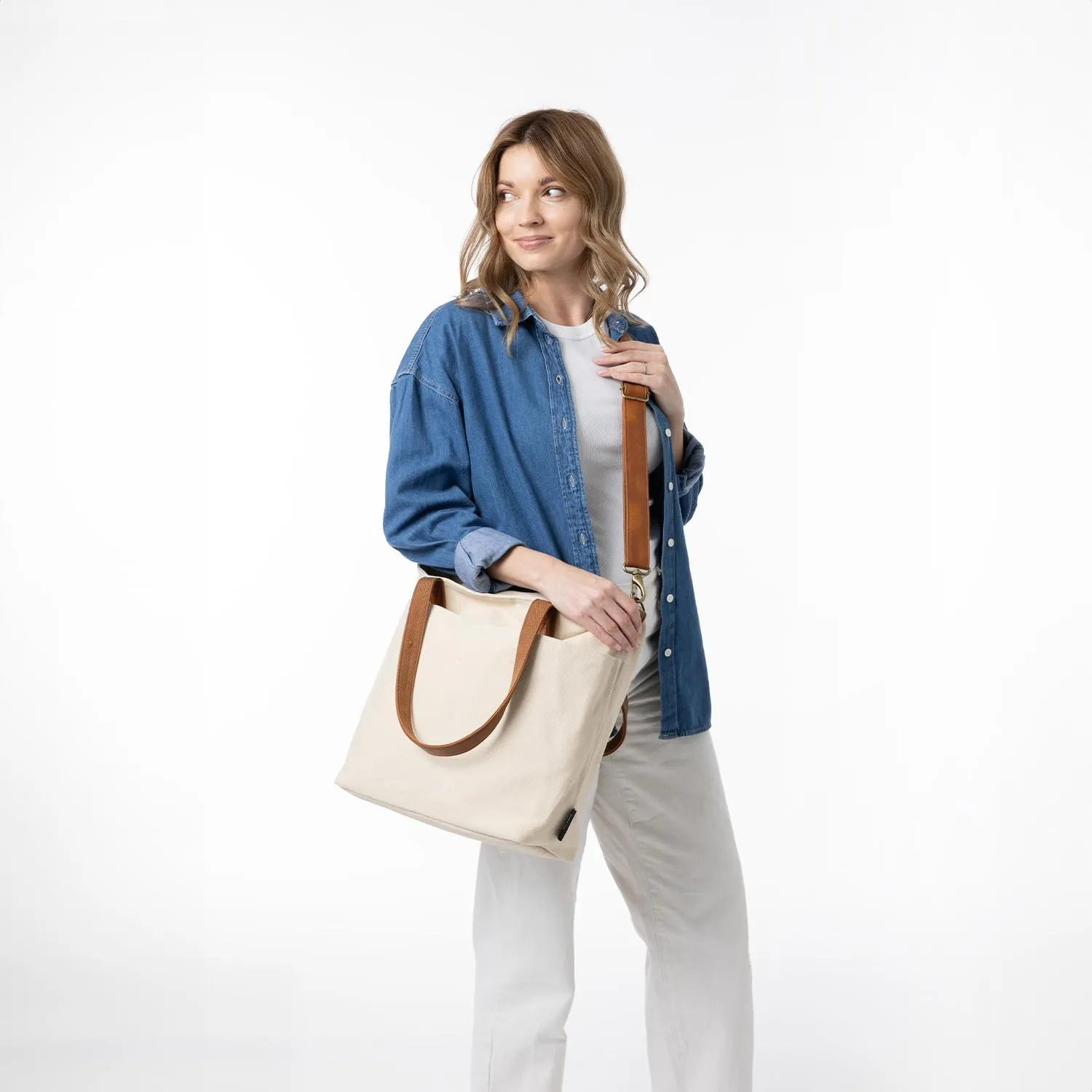Simple Modern Canvas Tote Bag for Women