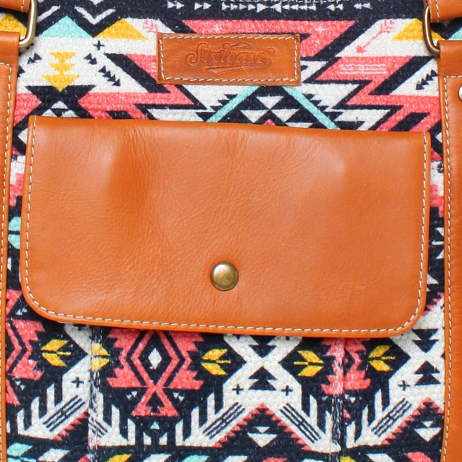 Sixtease Up-cycled Canvas Functional Tote Bag: Sustainable Style, Urban Versatility, Perfect for Effortless Everyday Adventures! - (SB-4026)