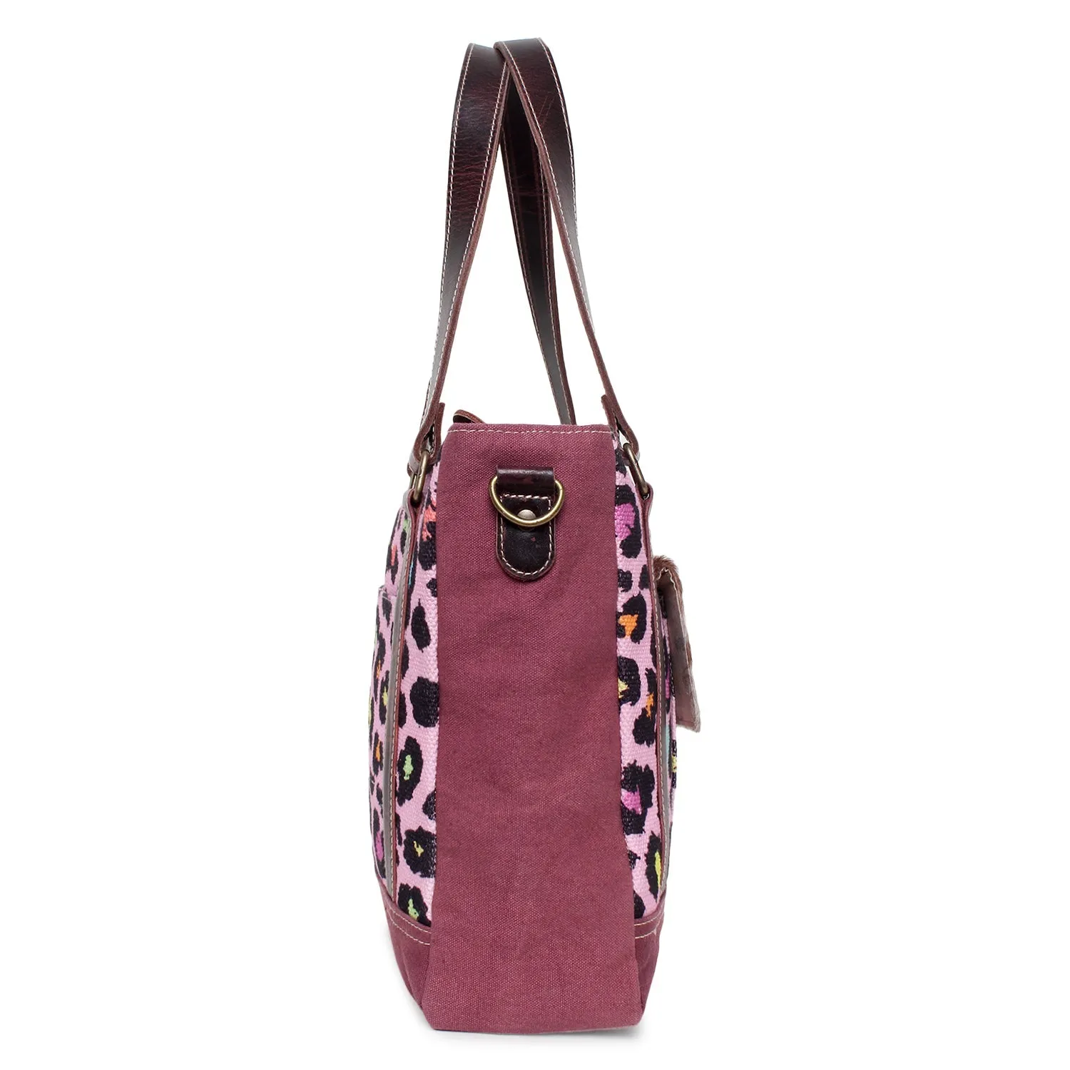 Sixtease Up-cycled Canvas Functional Tote Bag: Sustainable Style, Urban Versatility, Perfect for Effortless Everyday Adventures! - (SB-4083)