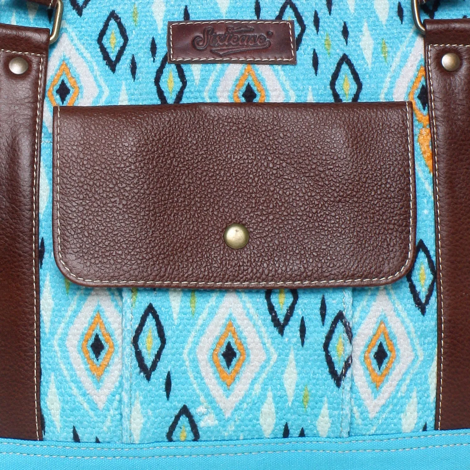 Sixtease Up-cycled Canvas Functional Tote Bag: Sustainable Style, Urban Versatility, Perfect for Effortless Everyday Adventures! - (SB-4197)