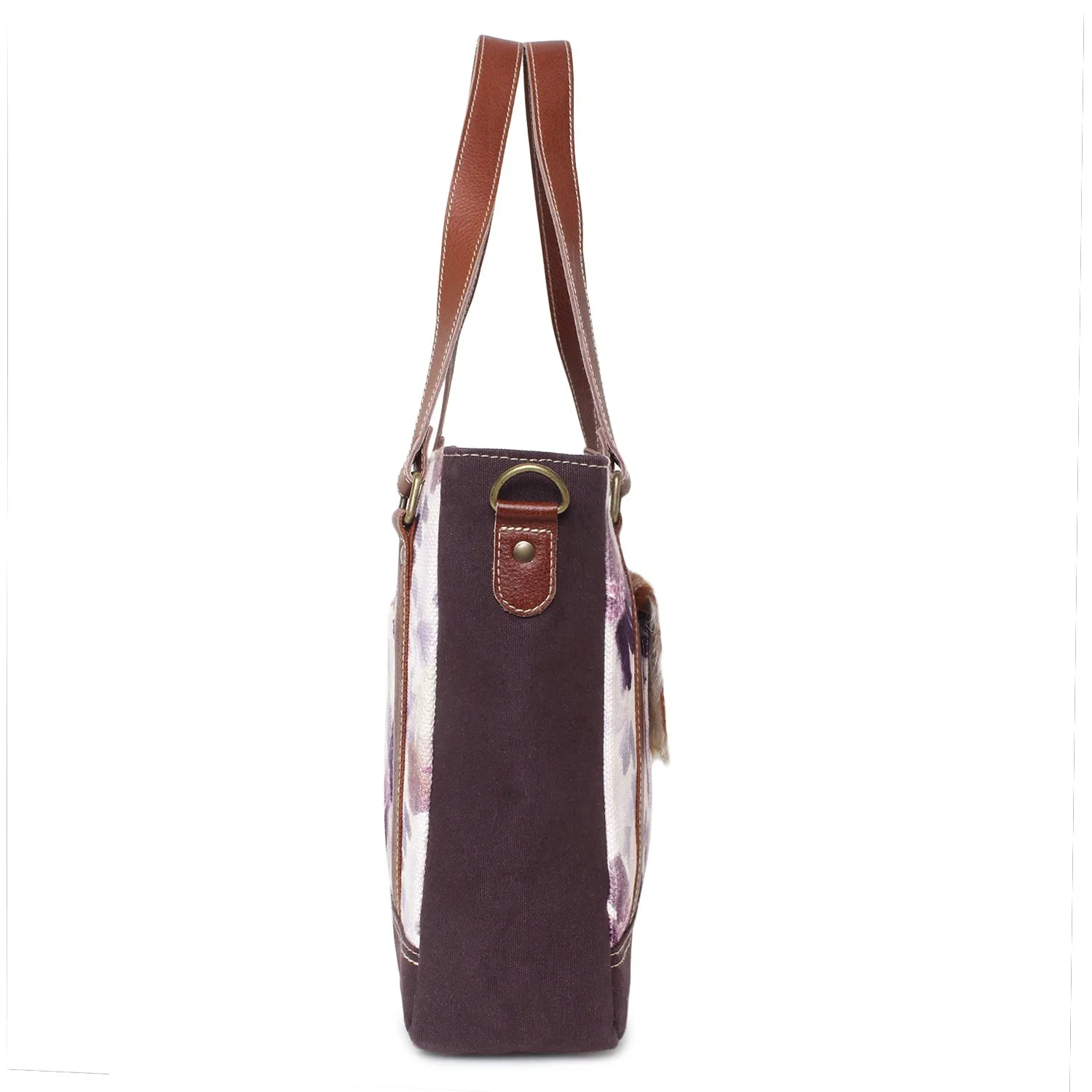 Sixtease Up-cycled Canvas Functional Tote Bag: Sustainable Style, Urban Versatility, Perfect for Effortless Everyday Adventures! - (SB-4235)