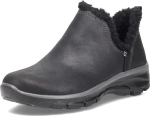 Skechers Women's Easy Going Buried Scooped Collar Bootie with Faux Fur Trim