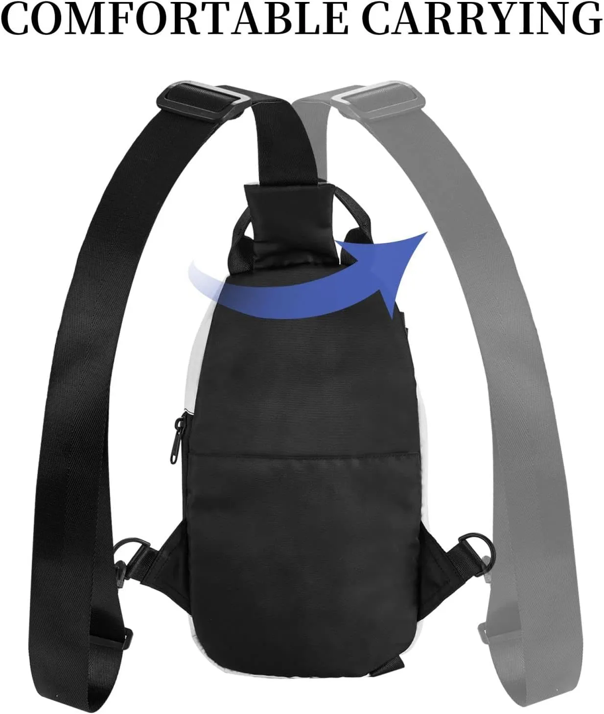 Sling Bag Crossbody Backpack for Men Women Snow Ice World Chest Bag Crossbody Bag for Travel Sport Running