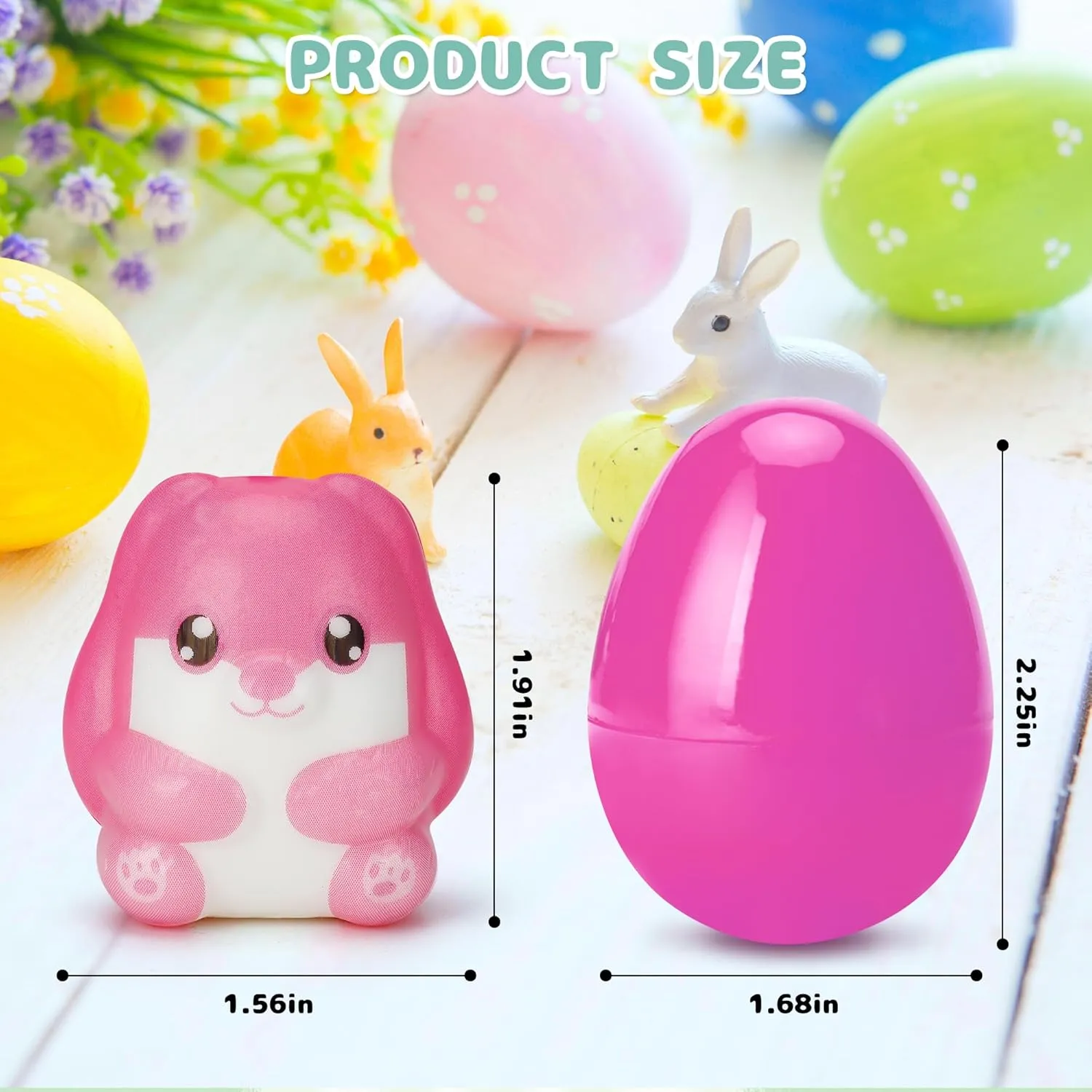 Slow Rising Squishy Toys with Easter Eggs - 30 PCS Stress Relief Fidget Toys,Birthday Goodie Bag Stuffers Treasure Box Toys, Kids Classroom Prizes,Claw Machine Toys,Mini Animal Toys