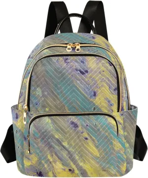 Small Backpack for Women Quilted Backpack Fashion Shoulder Bag Casual Daypack with Leather Carrying Handle(Pattren 3)