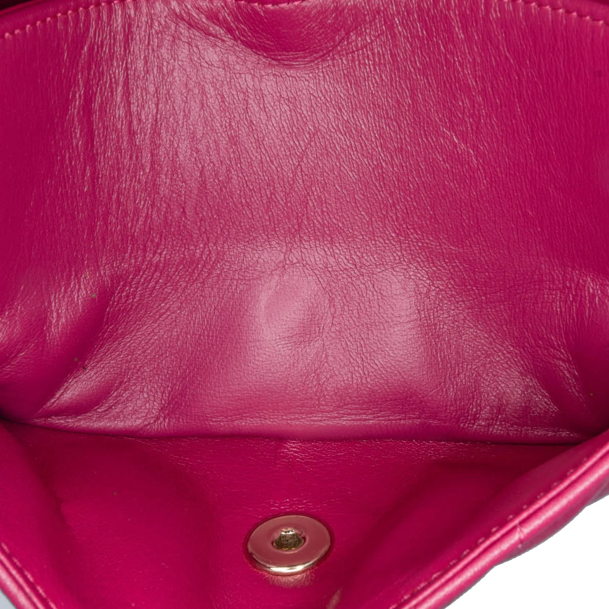 Small Classic Chevron Lambskin Double Flap