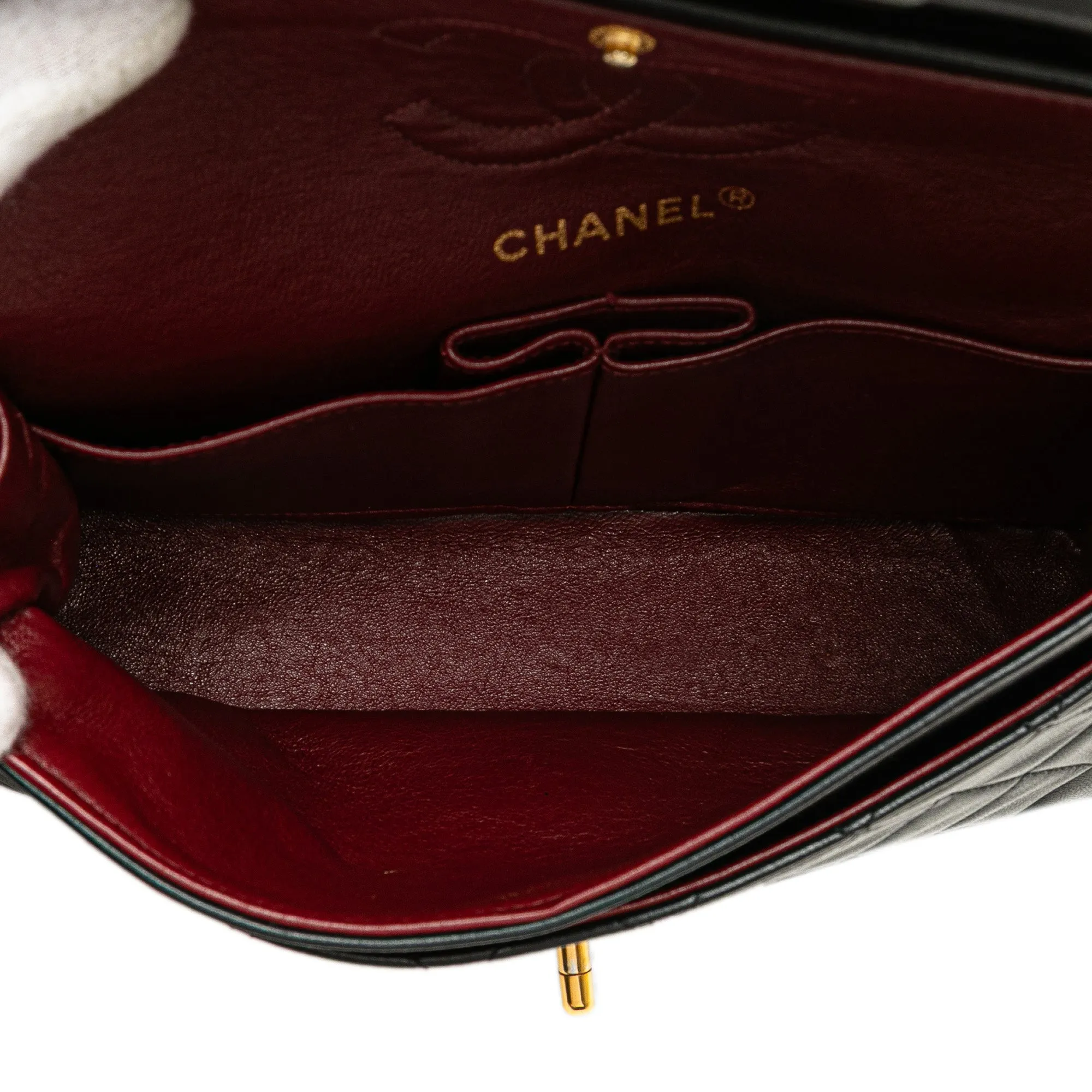Small Classic Lambskin Double Flap