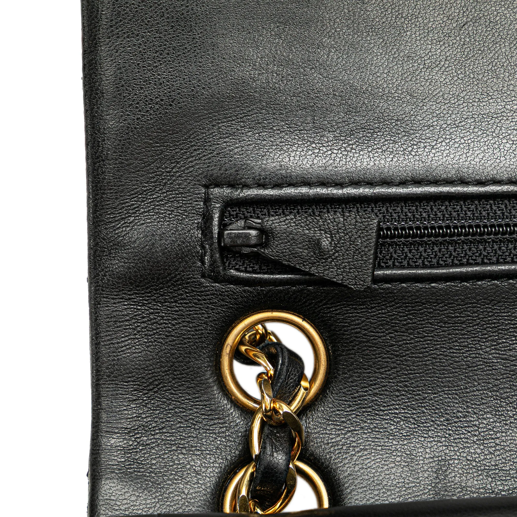Small Classic Lambskin Double Flap
