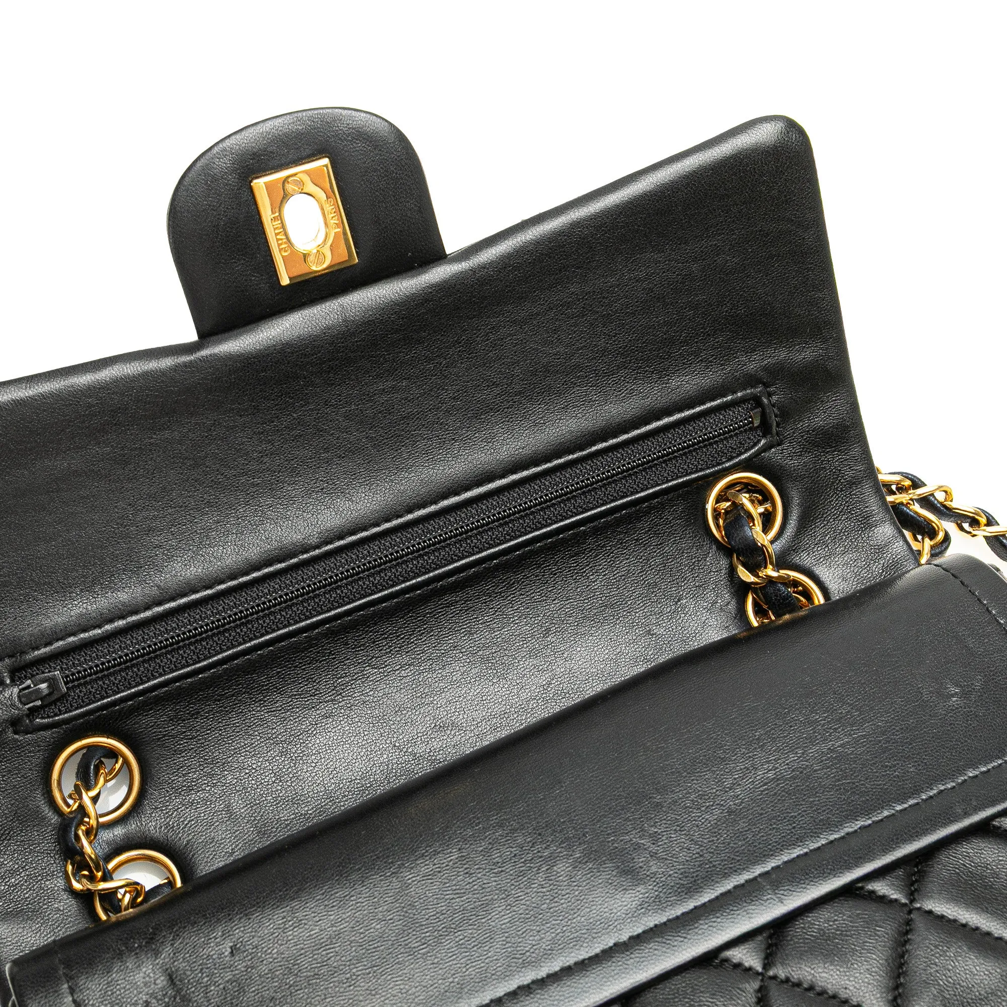 Small Classic Lambskin Double Flap