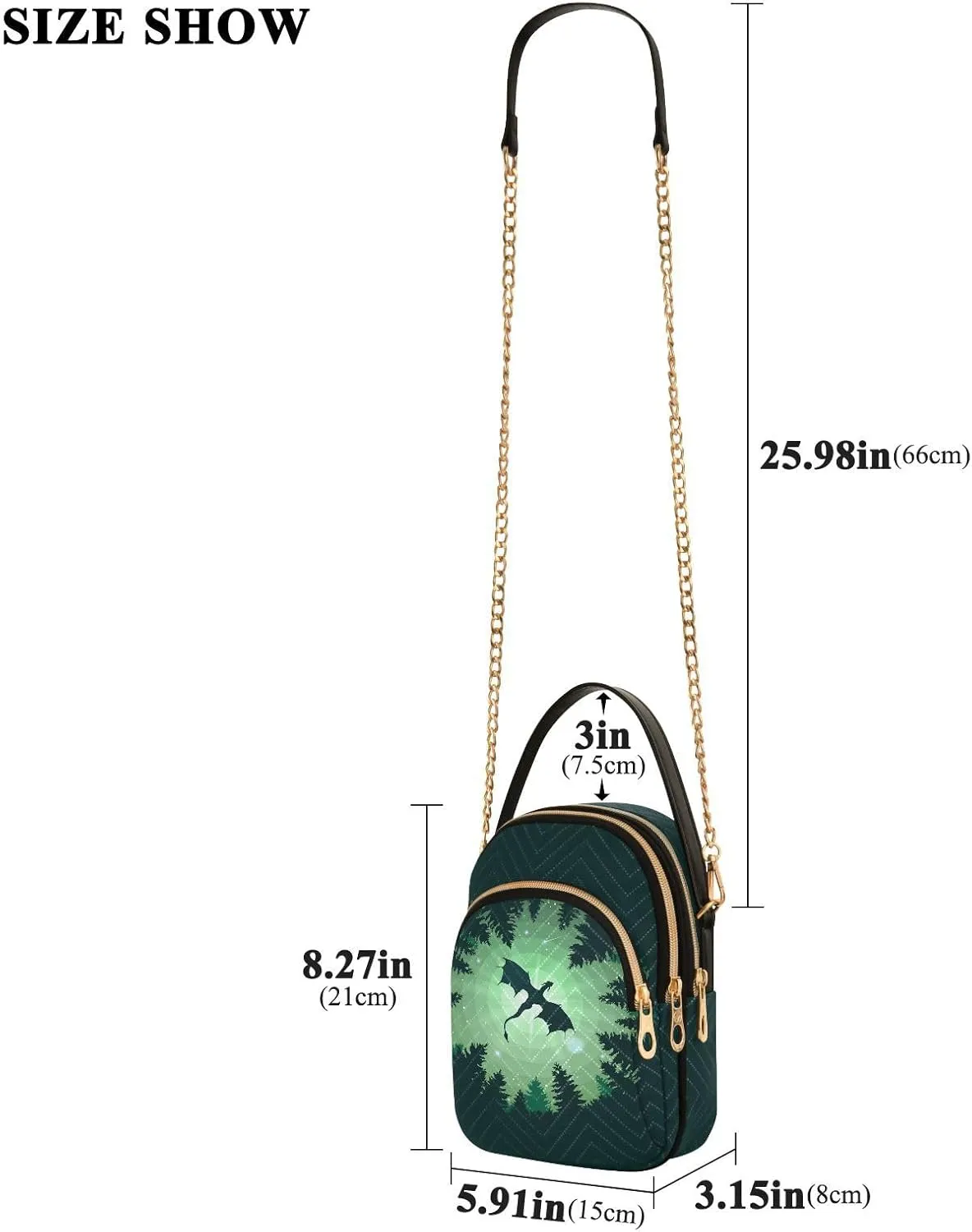 Small Cross body Bags for Women Quilted Crossbody Cell Phone Shoulder Purse Handbags Wallet Detachable Chain Bag