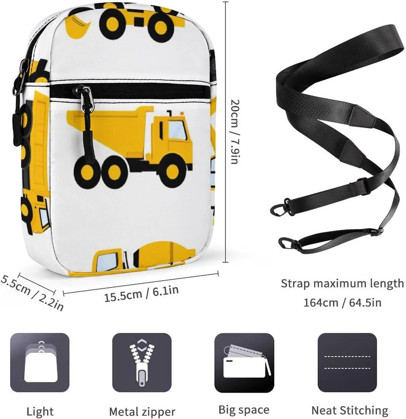 Small Crossbody Bag for Women, Casual Mini Shoulder Pouch Portable Travel Purse Cell Phone Bag