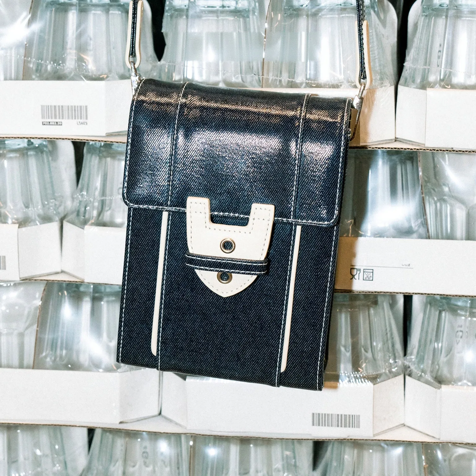 Small Denim Crossbody Bag