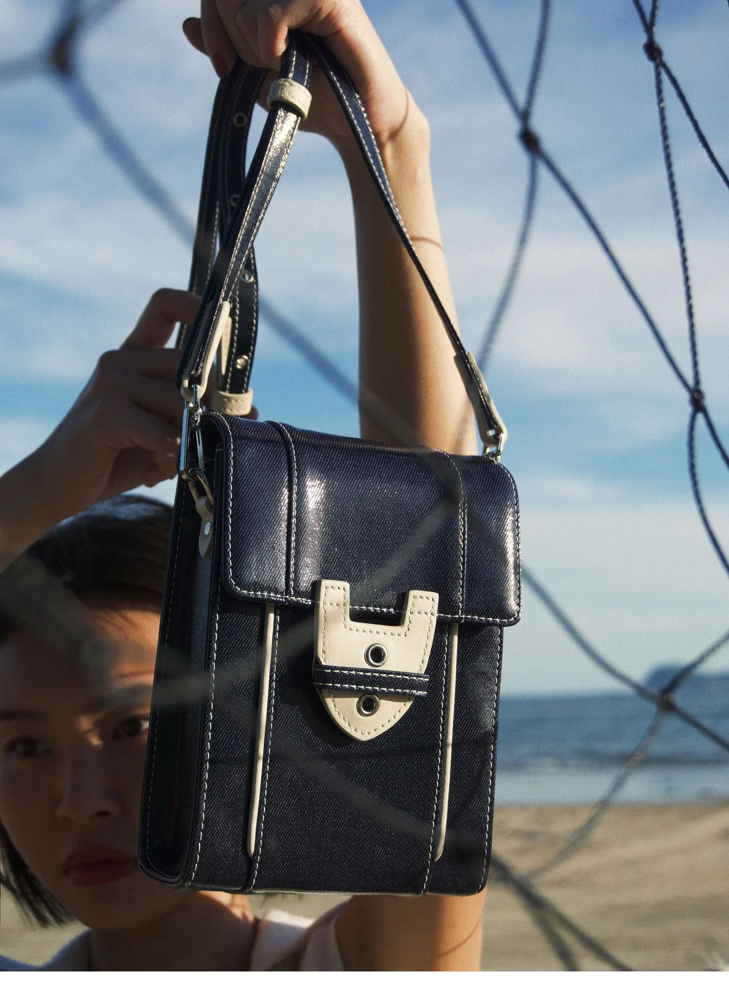 Small Denim Crossbody Bag