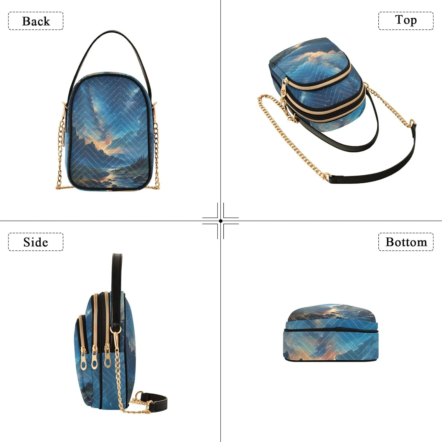 Small Handbag Crossbody Bag for Women Quilted Bags Shoulder Purse Phone Wallet Chain Bag