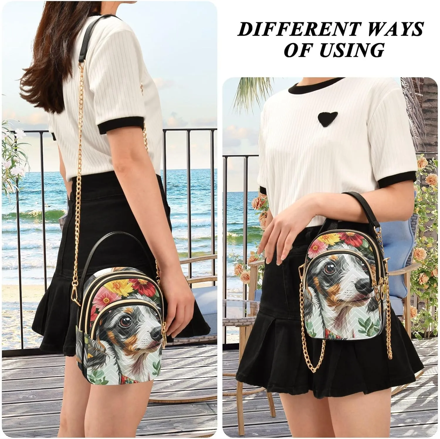 Small Handbag Crossbody Bag for Women Quilted Bags Shoulder Purse Phone Wallet Chain Bag