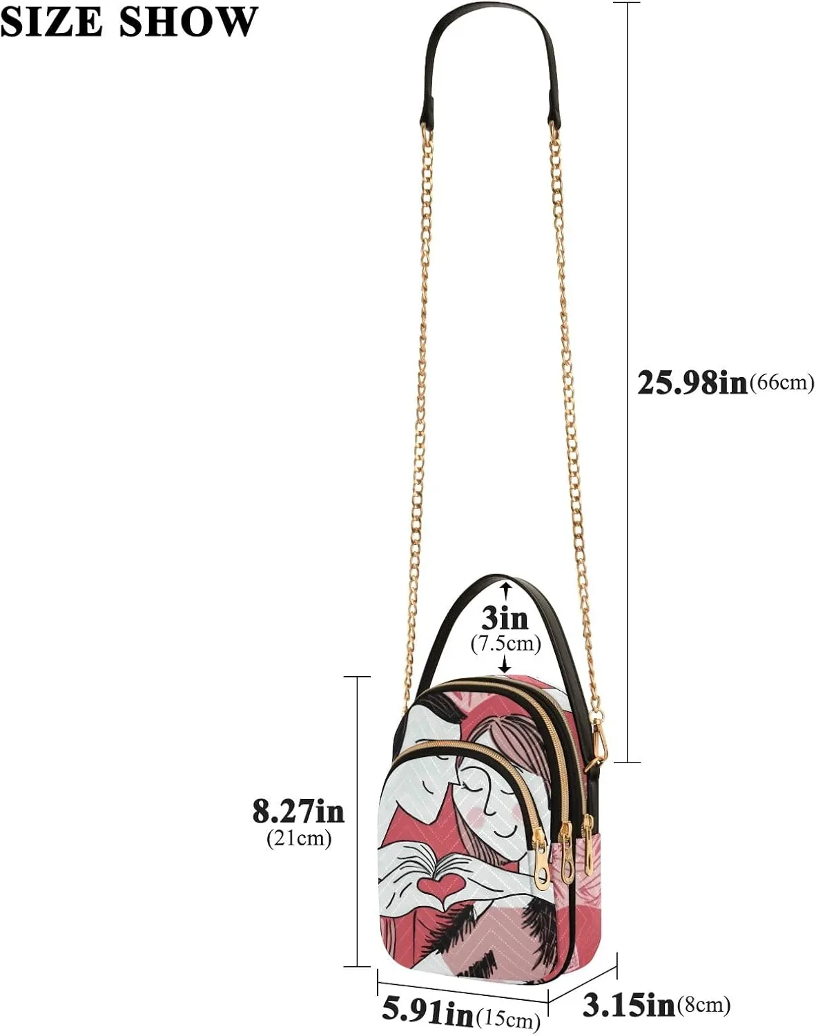 Small Handbag Crossbody Bag for Women Quilted Bags Shoulder Purse Phone Wallet Chain Bag