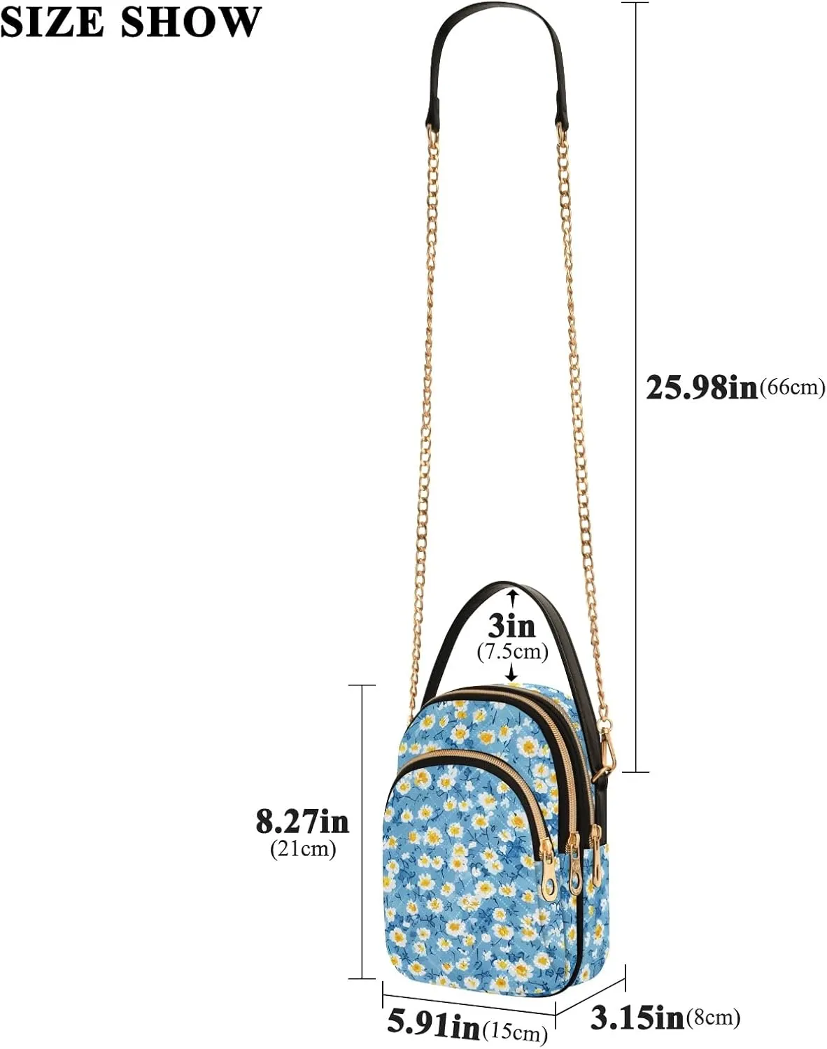 Small Handbag Crossbody Bag for Women Quilted Bags Shoulder Purse Phone Wallet Chain Bag
