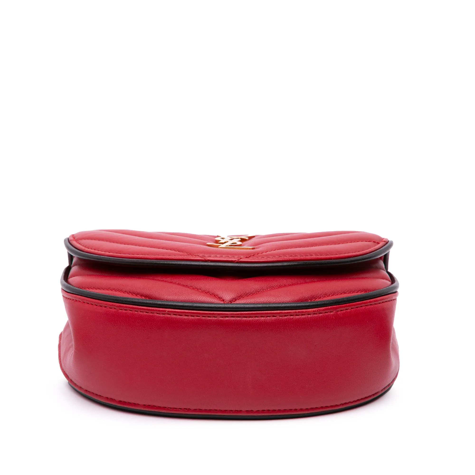 Small Leather Monogram Bubble Chain Shoulder Bag