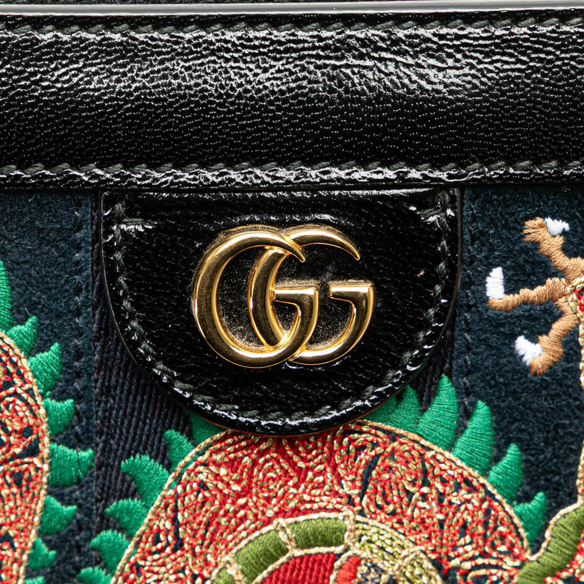 Small Suede Dragon Ophidia Shoulder Bag