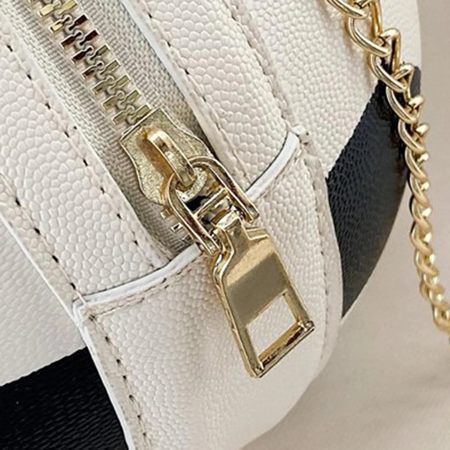 Soccer Ball Inspired Crossbody Bag with Interchangeable Chain Strap