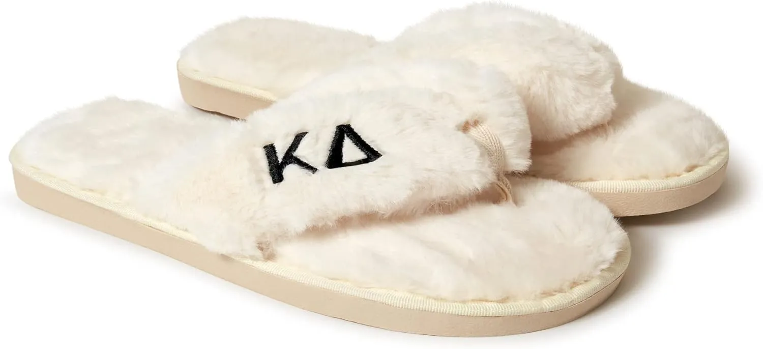 Sorority Shop Kappa Delta Fuzzy Slippers Women
