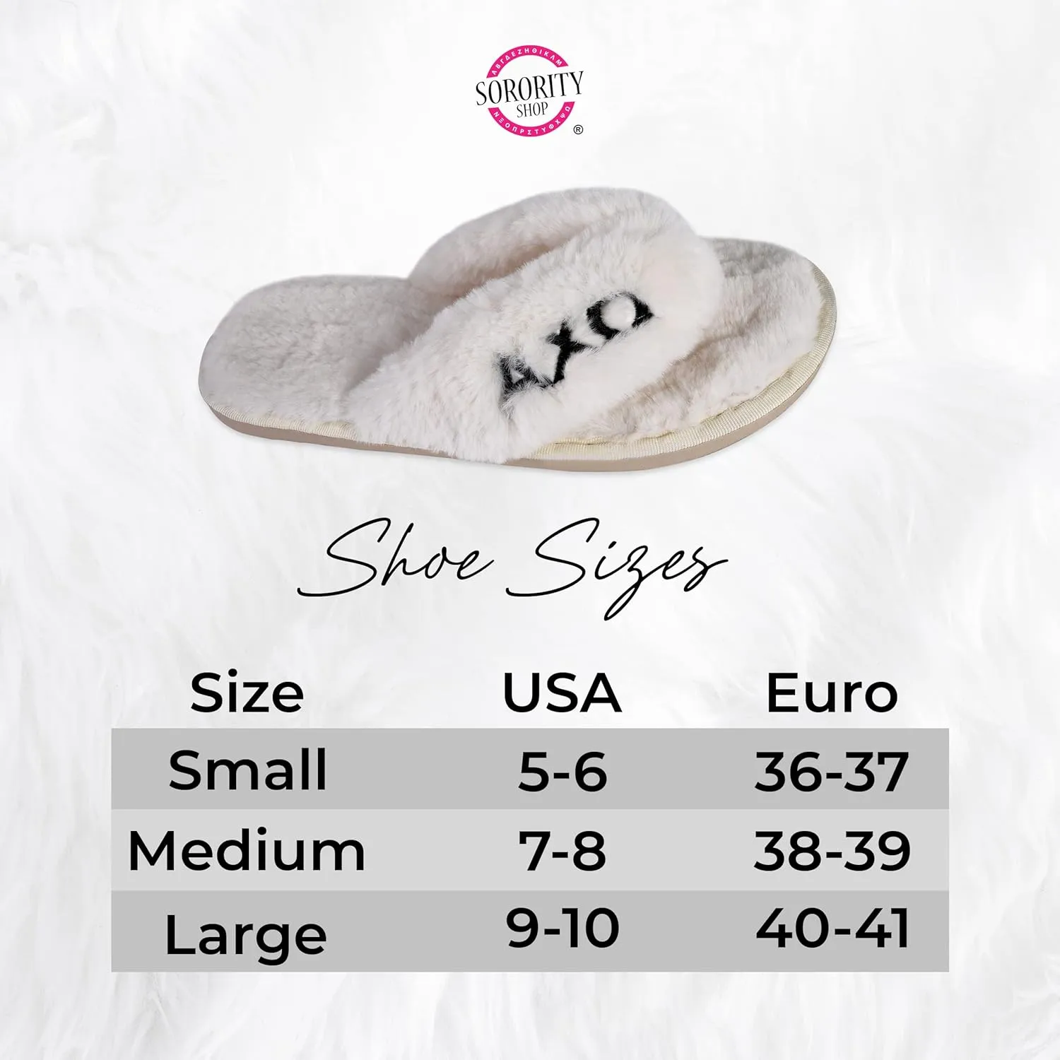 Sorority Shop Kappa Delta Fuzzy Slippers Women