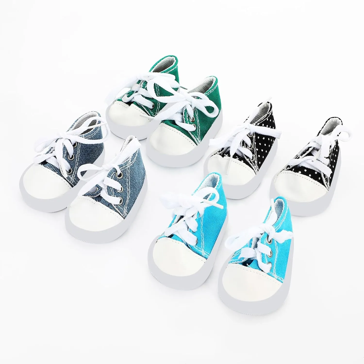 SOTOGO 10 Pairs of 18 Inch Doll Shoes Fits for American 18 Inch Doll Include Canvas Sneakers Tennis Shoes