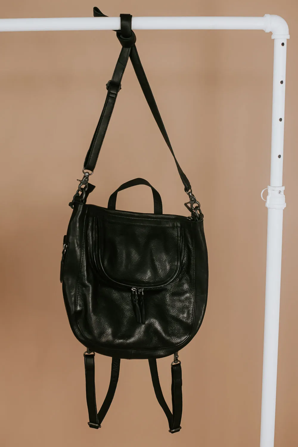 Southwest Convertible Backpack/Tote, Black