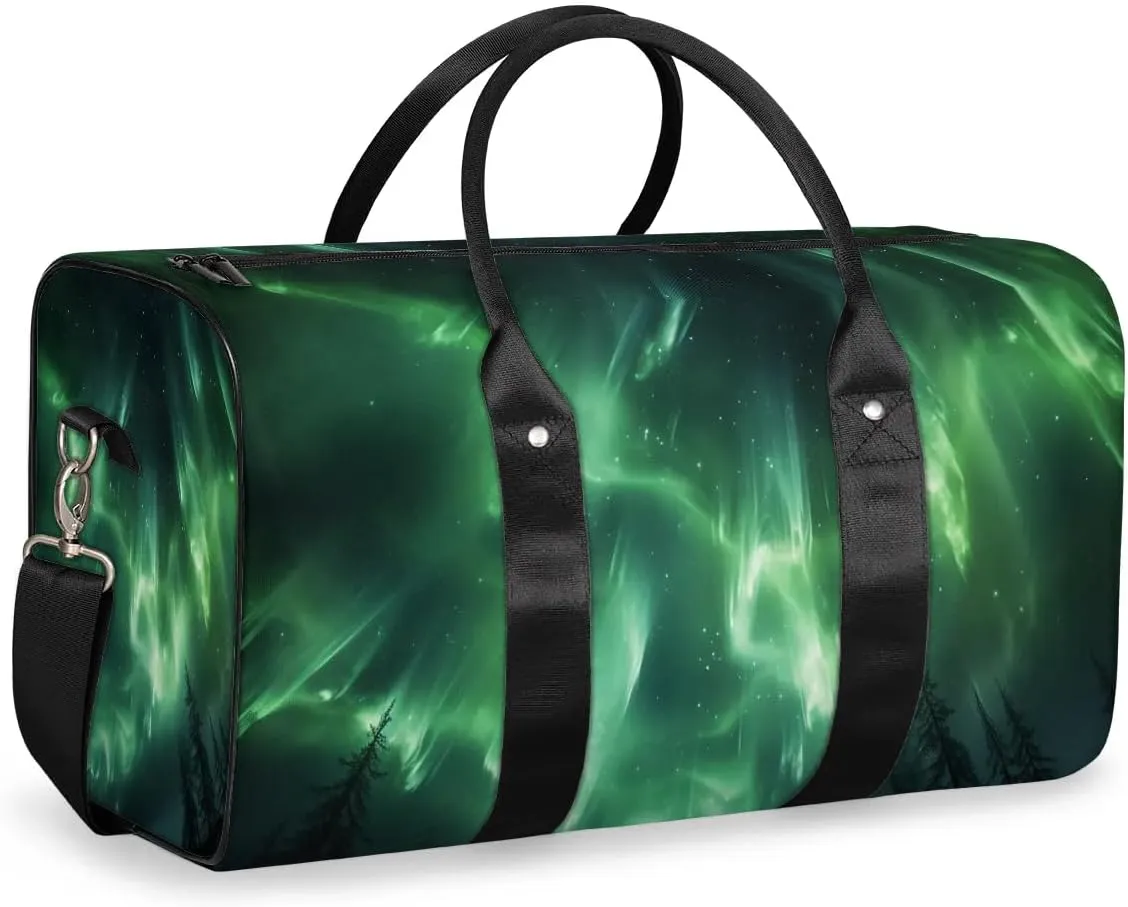 Starry Galaxy Travel Duffel Bag for Women Men Waterproof Foldable Overnight Weekender Bag Large Capacity Sports Gym Bag