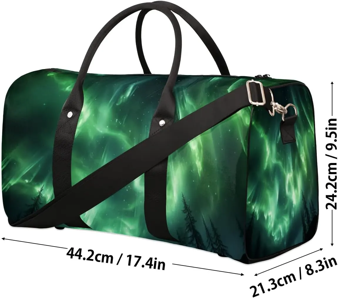 Starry Galaxy Travel Duffel Bag for Women Men Waterproof Foldable Overnight Weekender Bag Large Capacity Sports Gym Bag