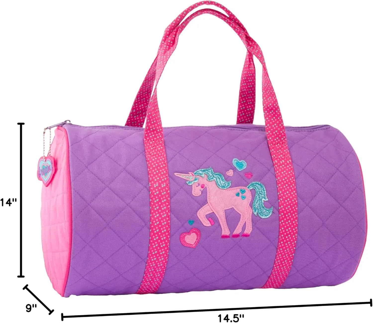 Stephen Joseph Quilted Duffle Unicorn