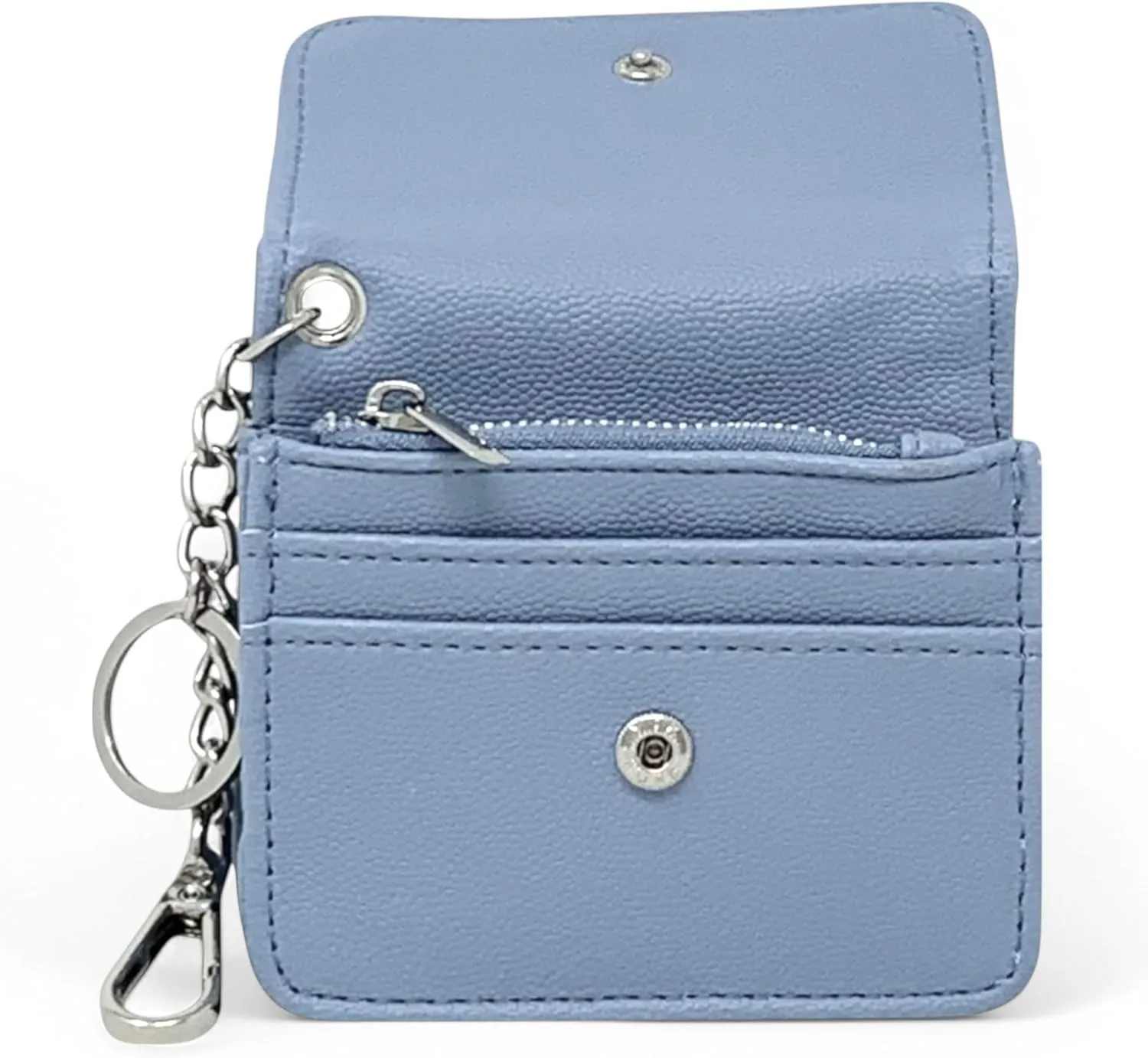 Steve Madden Bwren Flap Wallet with Keyring (Blue Haze)