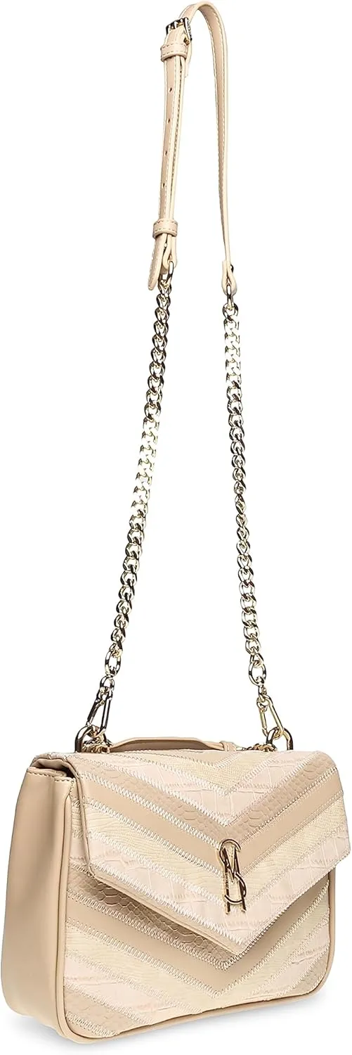 Steve Madden Mojo Patchwork Tope Handle Crossbody