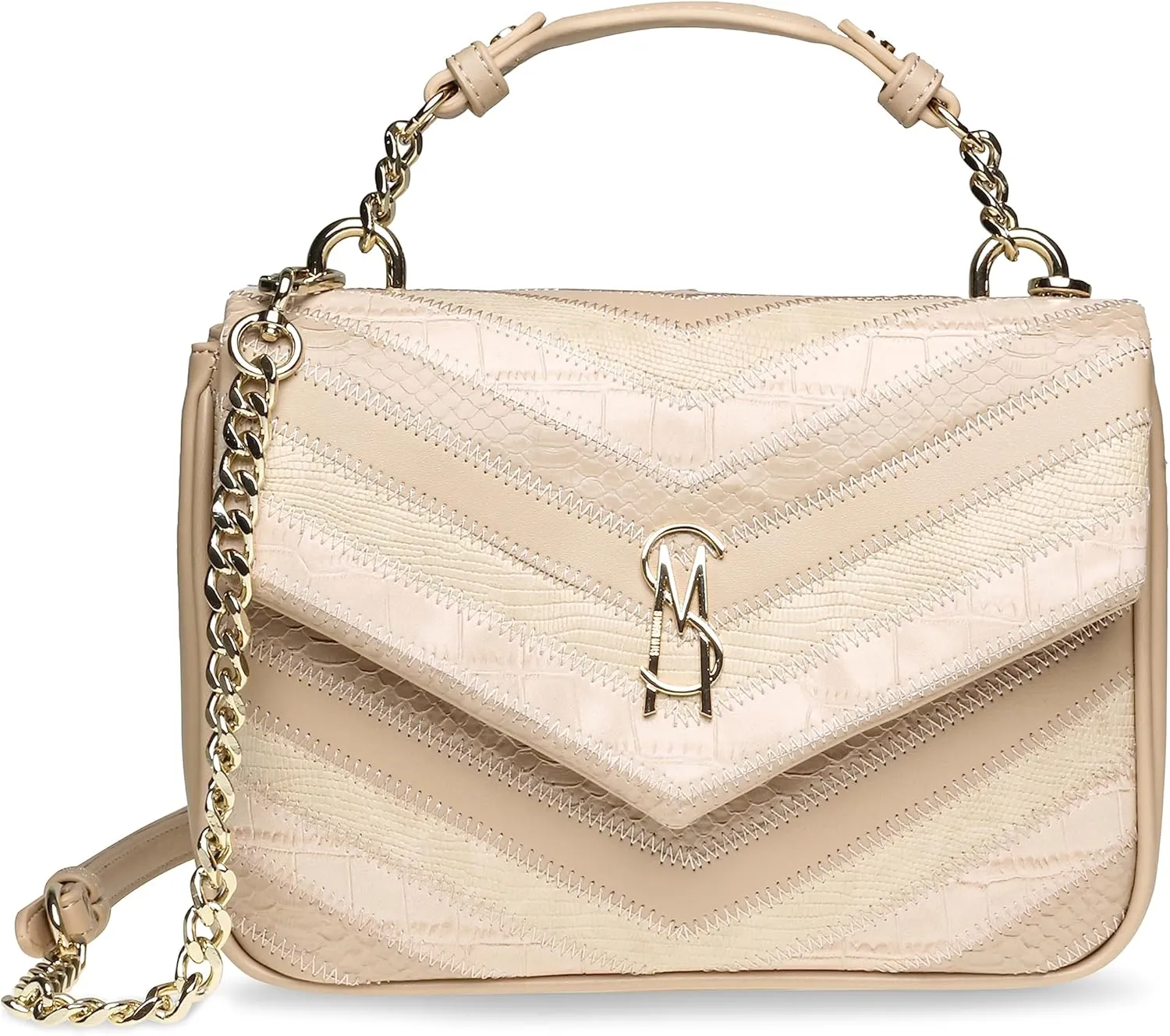 Steve Madden Mojo Patchwork Tope Handle Crossbody