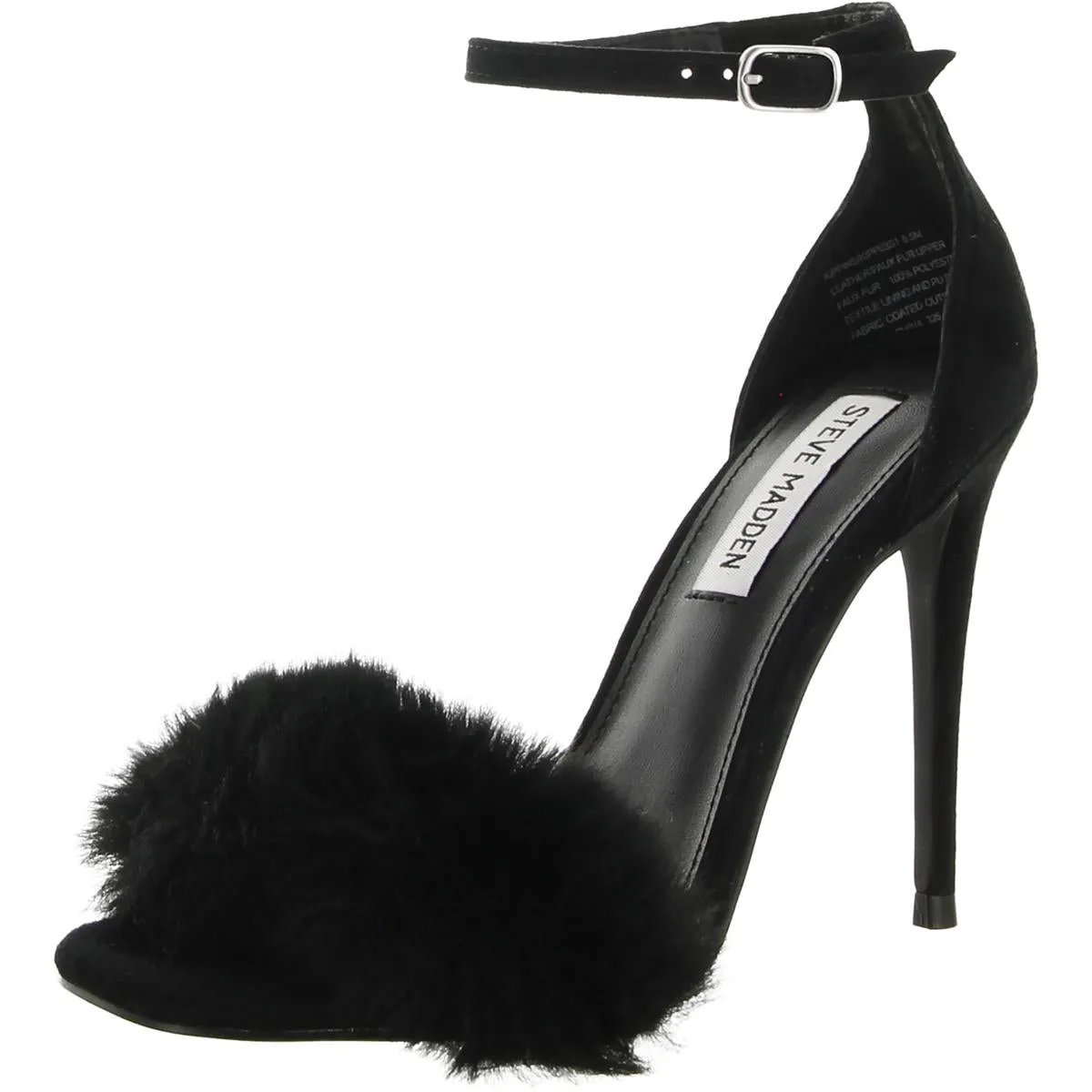 Steve Madden Womens Kippins Faux Suede Ankle Strap Heels