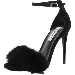 Steve Madden Womens Kippins Faux Suede Ankle Strap Heels