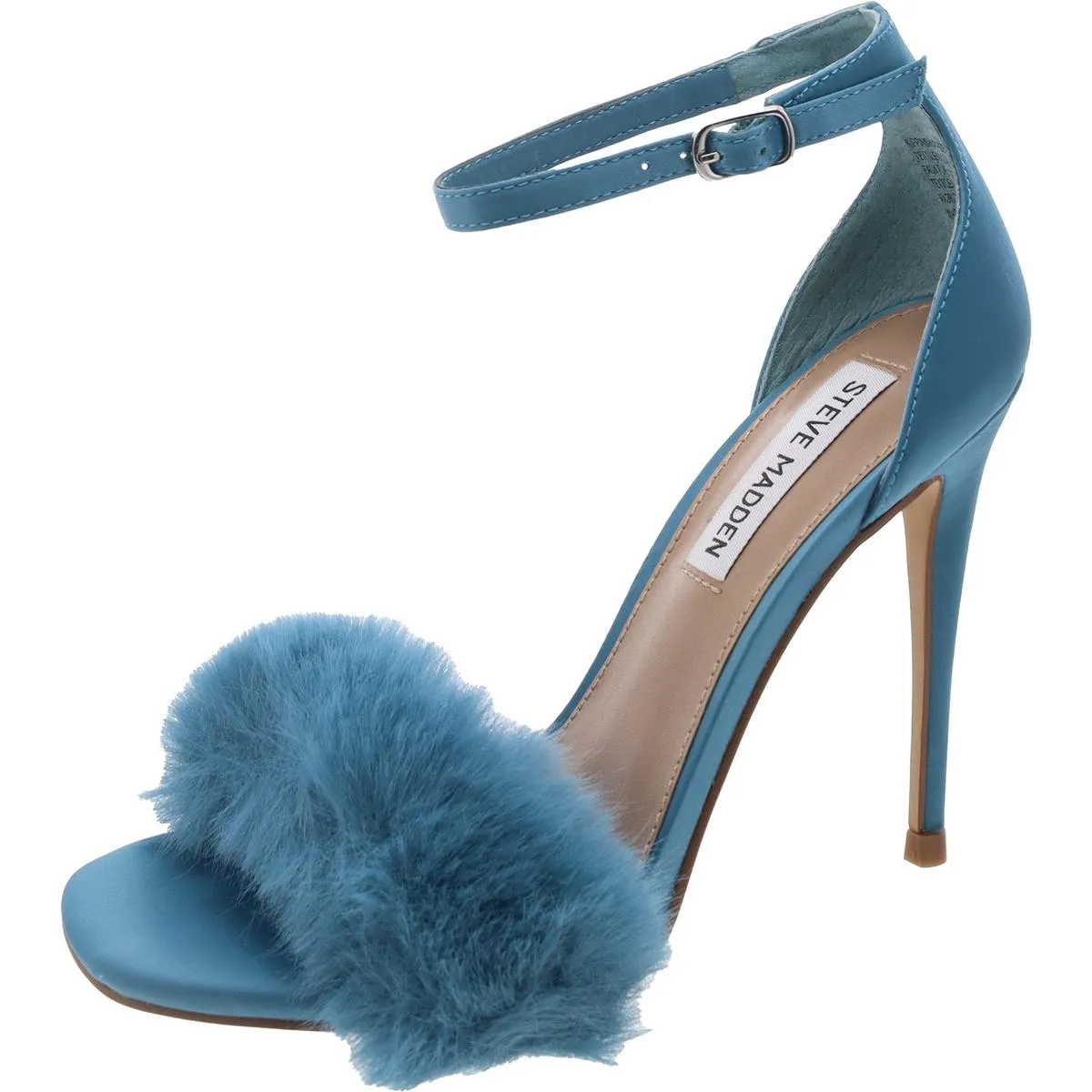 Steve Madden Womens Kippins Faux Suede Ankle Strap Heels
