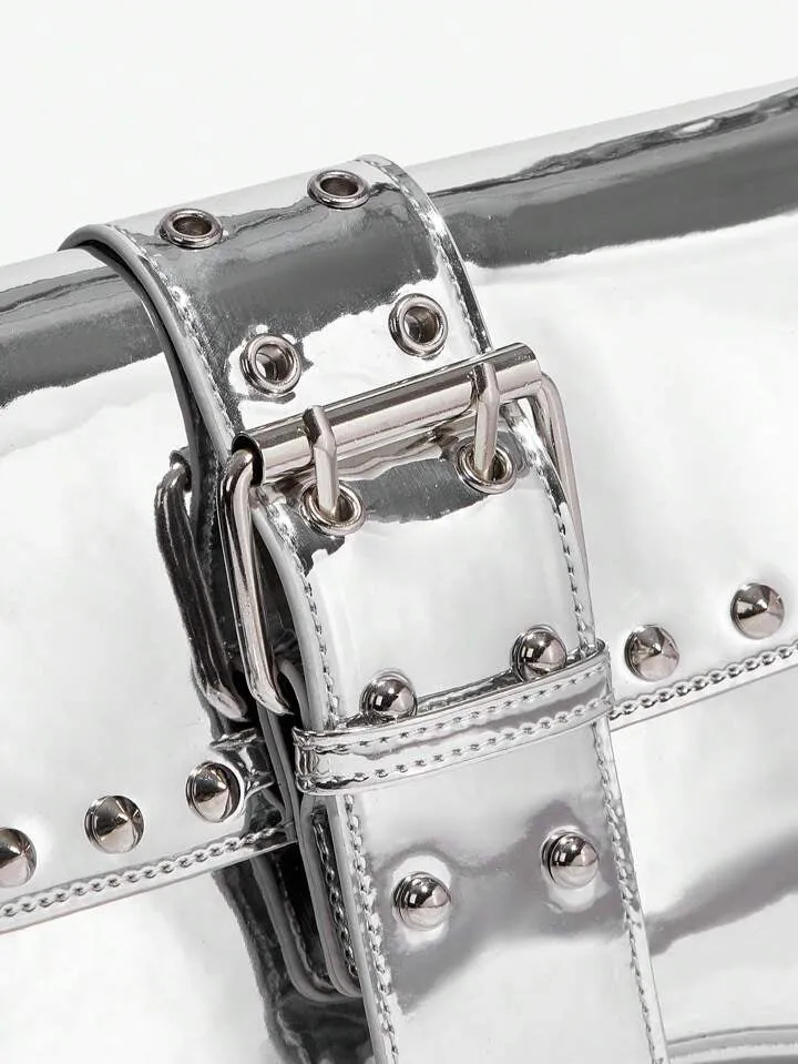 Studded Detail Shoulder Bag