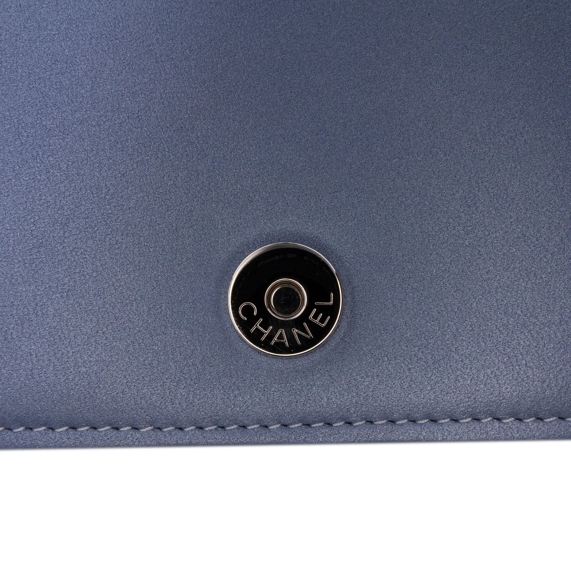 Studded Lambskin Camellia Wallet On Chain