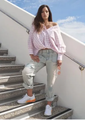STYLE LAUNDRY Vintage Wash Distressed Jeans